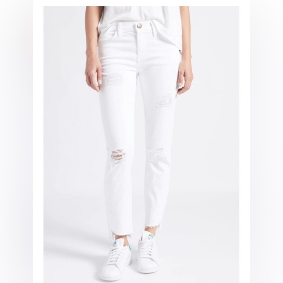 Current /Elliott The Stiletto Sugar Destroy Uneven Cut Hem - Picture 2 of 6